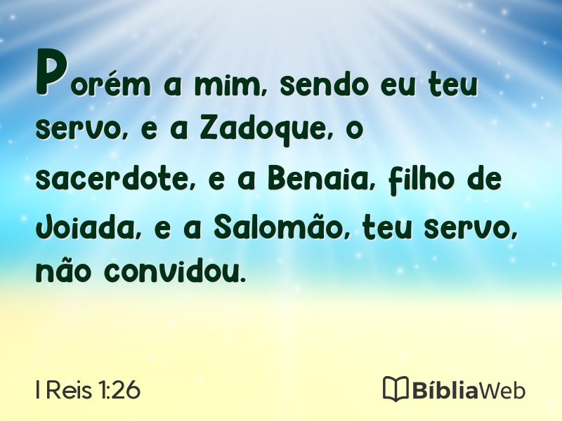 I Reis 1:26 em imagem para compartilhar