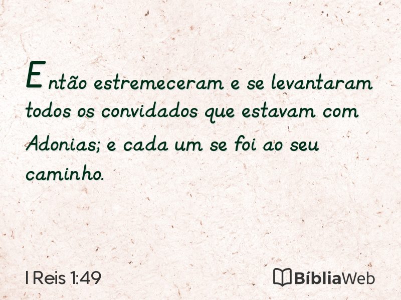 I Reis 1:49 em imagem para compartilhar