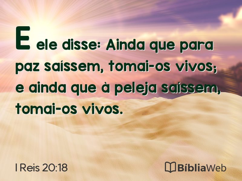 I Reis 20:18 em imagem para compartilhar