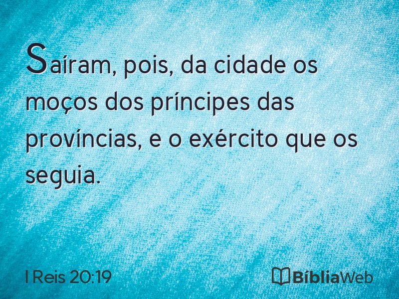I Reis 20:19 em imagem para compartilhar