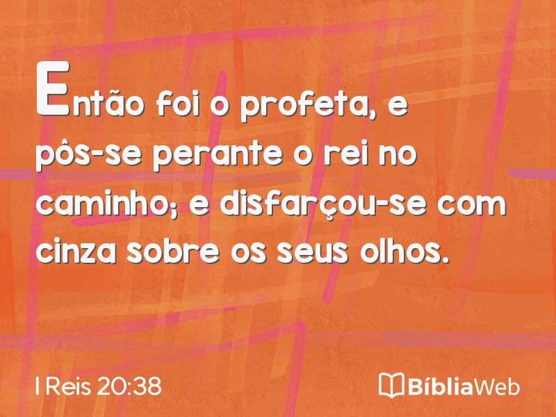 I Reis 20:38 em imagem para compartilhar