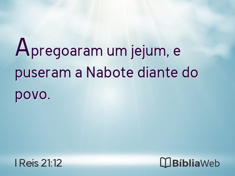 I Reis 21:12 em imagem para compartilhar