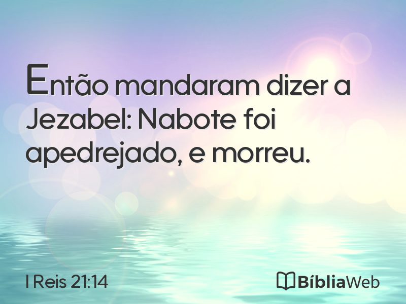 I Reis 21:14 em imagem para compartilhar