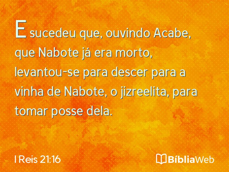I Reis 21:16 em imagem para compartilhar