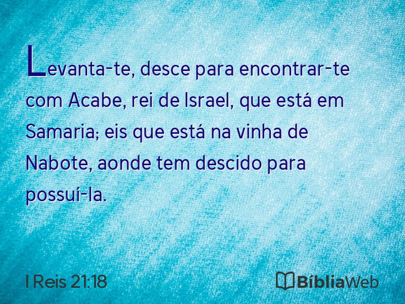 I Reis 21:18 em imagem para compartilhar