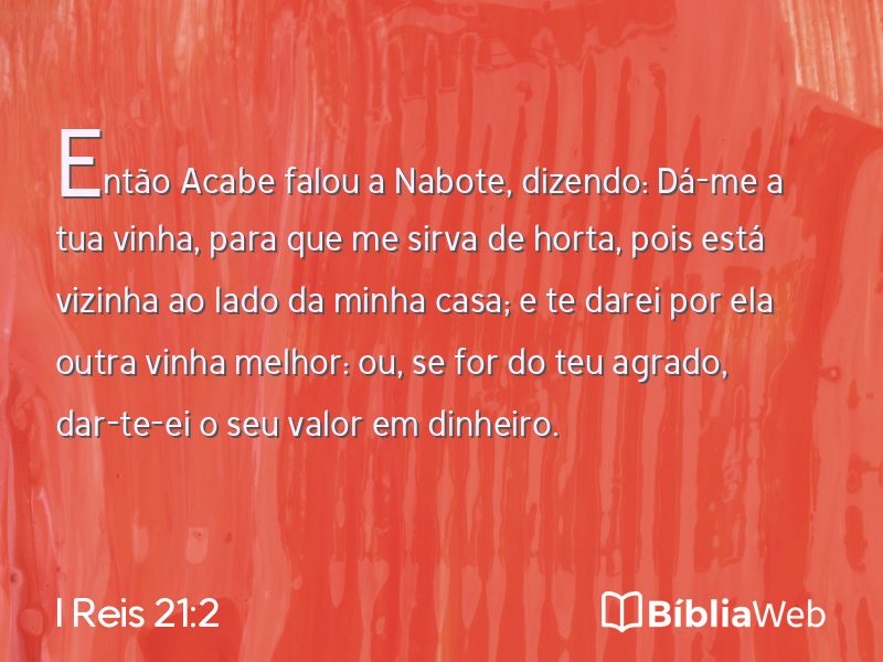 I Reis 21:2 em imagem para compartilhar