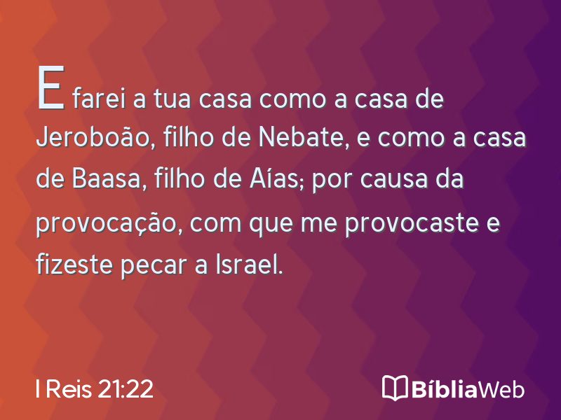 I Reis 21:22 em imagem para compartilhar