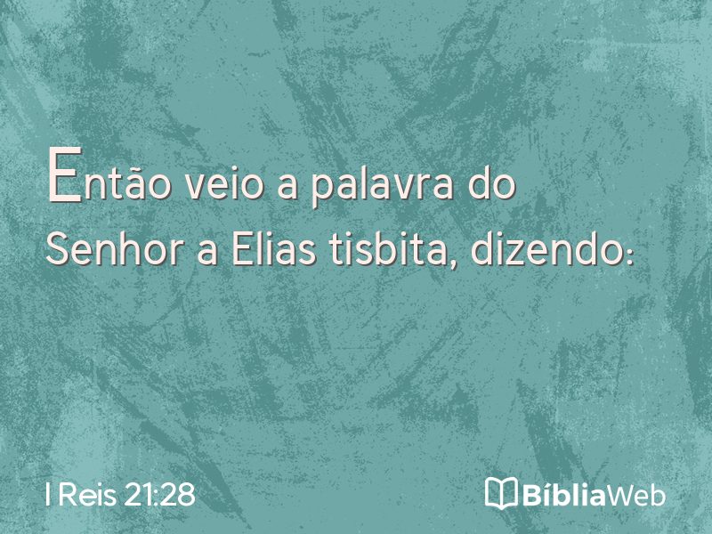 I Reis 21:28 em imagem para compartilhar