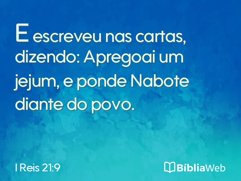 I Reis 21:9 em imagem para compartilhar