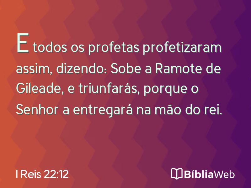I Reis 22:12 em imagem para compartilhar