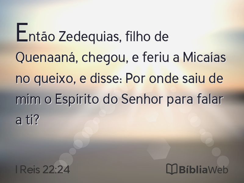 I Reis 22:24 em imagem para compartilhar