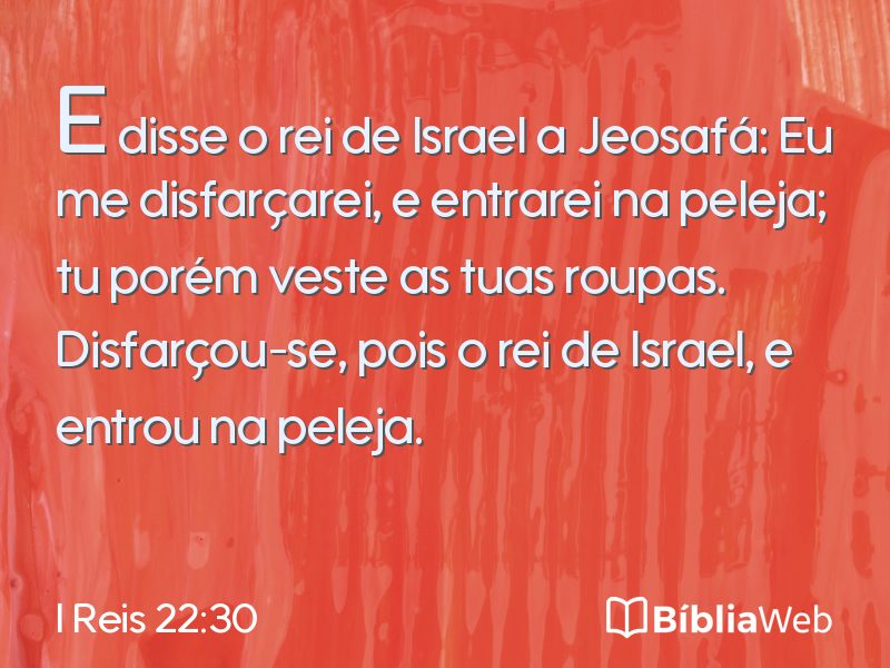 I Reis 22:30 em imagem para compartilhar