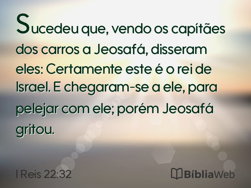 I Reis 22:32 em imagem para compartilhar