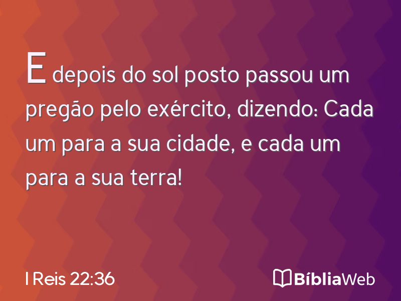 I Reis 22:36 em imagem para compartilhar