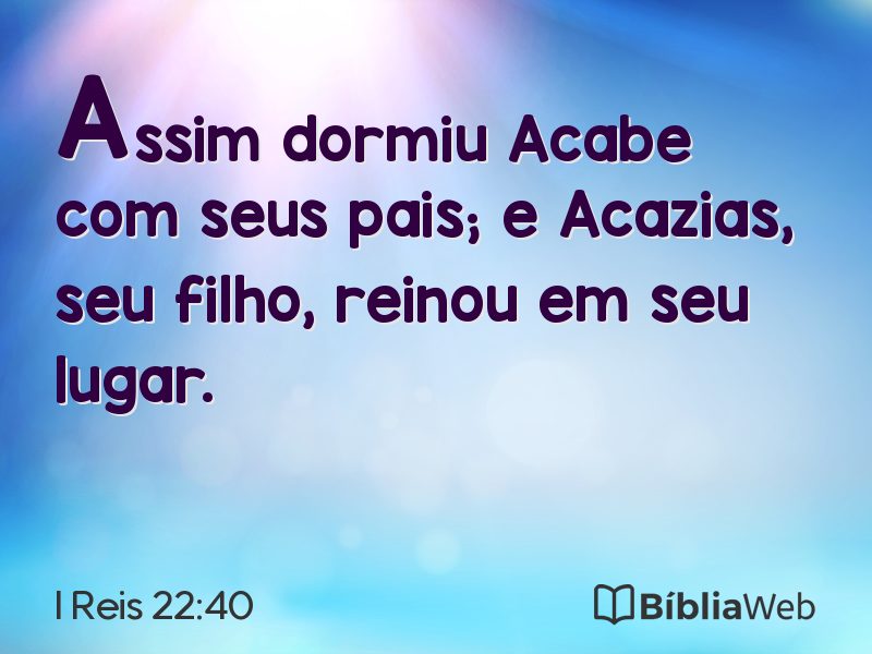 I Reis 22:40 em imagem para compartilhar