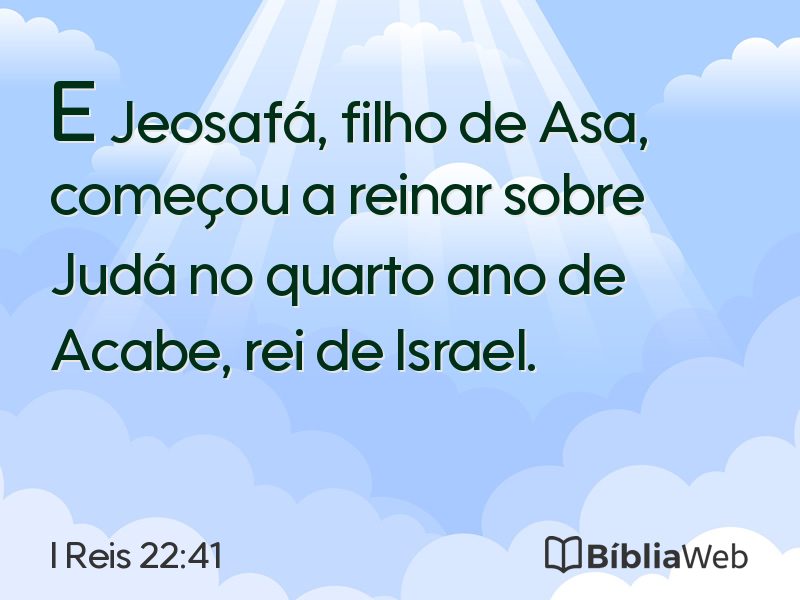 I Reis 22:41 em imagem para compartilhar