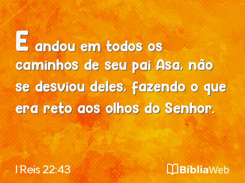 I Reis 22:43 em imagem para compartilhar
