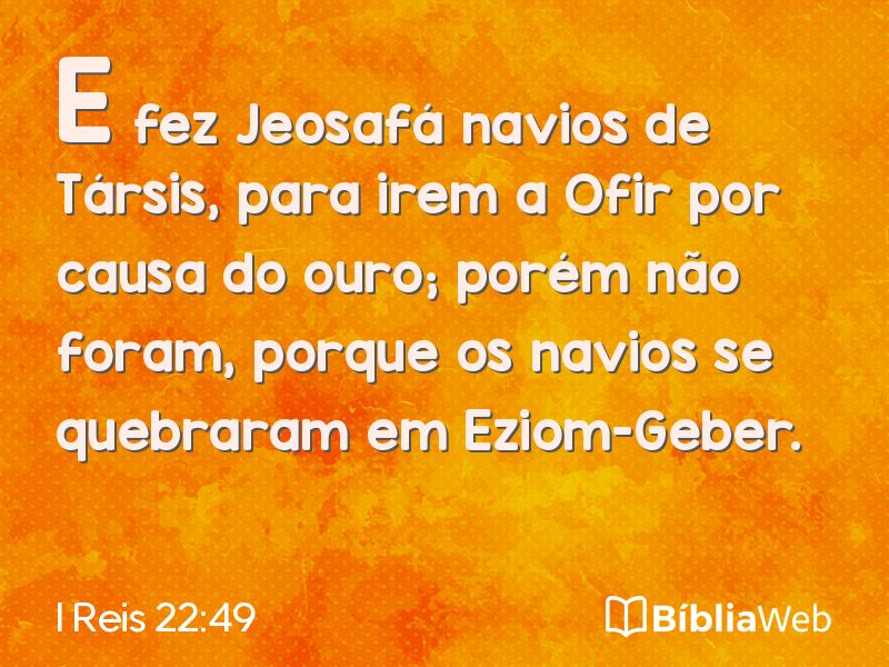I Reis 22:49 em imagem para compartilhar