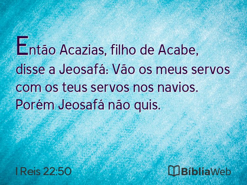I Reis 22:50 em imagem para compartilhar