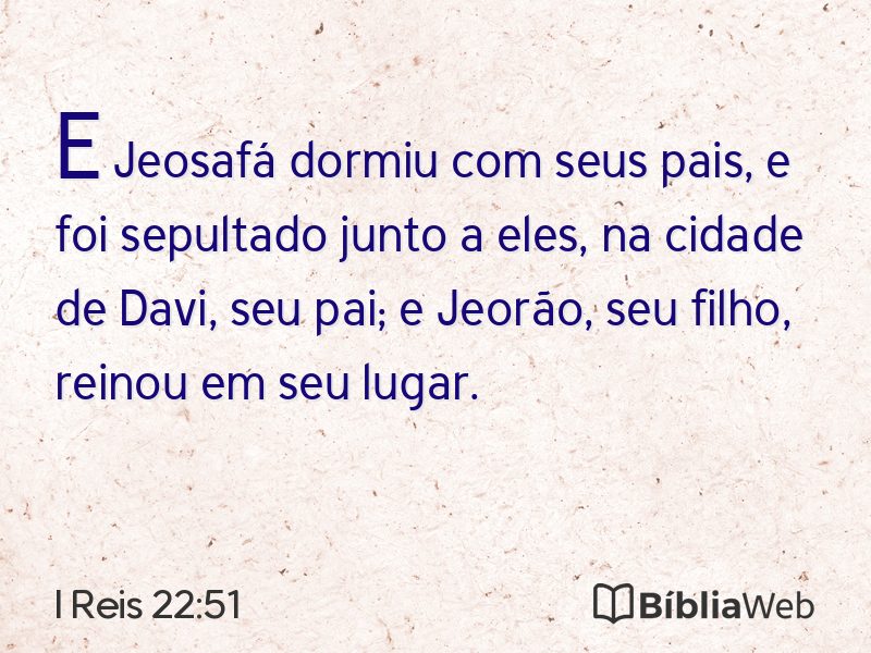 I Reis 22:51 em imagem para compartilhar