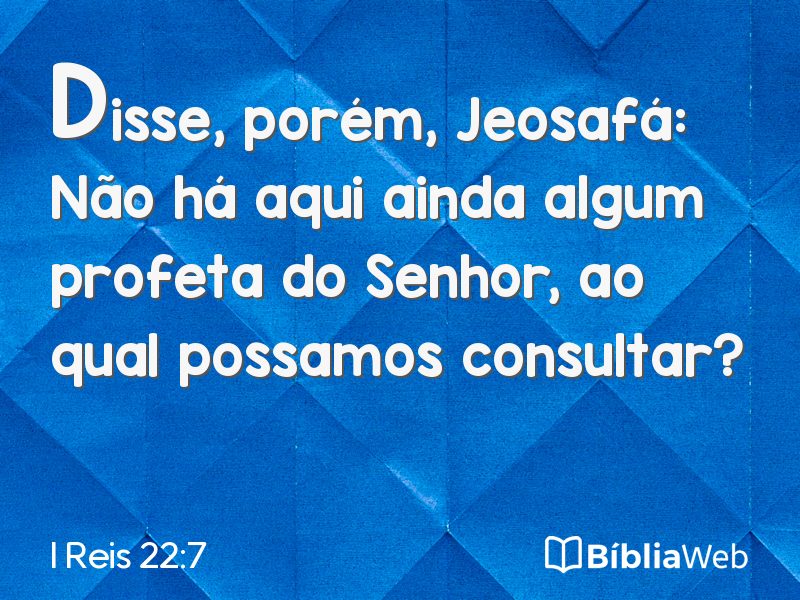 I Reis 22:7 em imagem para compartilhar