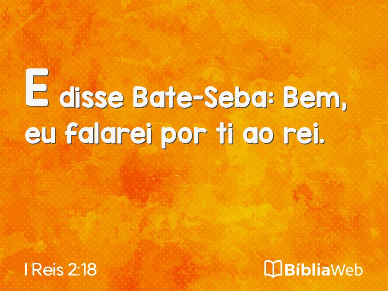 I Reis 2:18 em imagem para compartilhar