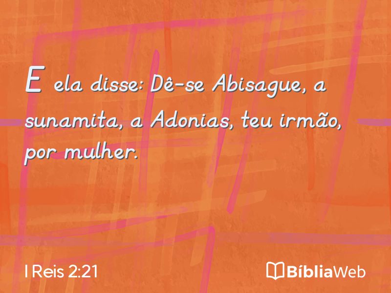 I Reis 2:21 em imagem para compartilhar