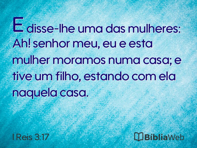 I Reis 3:17 em imagem para compartilhar