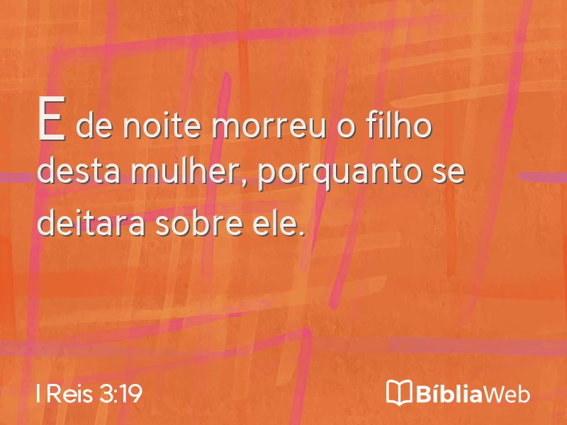 I Reis 3:19 em imagem para compartilhar