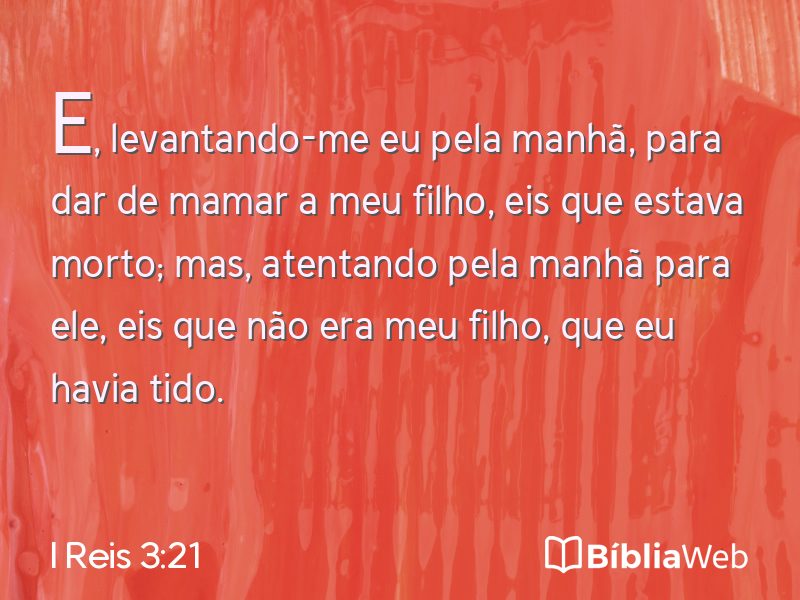 I Reis 3:21 em imagem para compartilhar