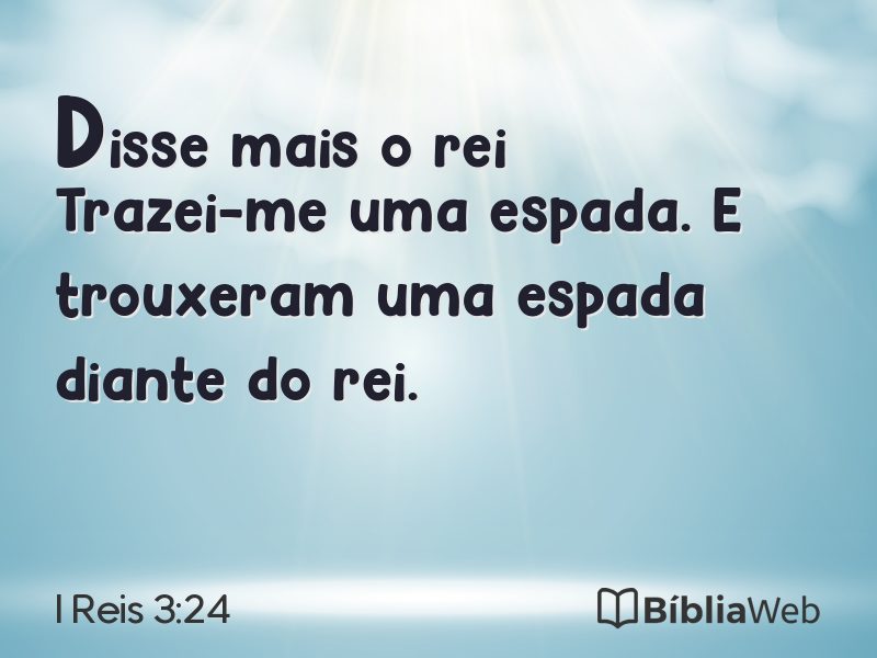 I Reis 3:24 em imagem para compartilhar