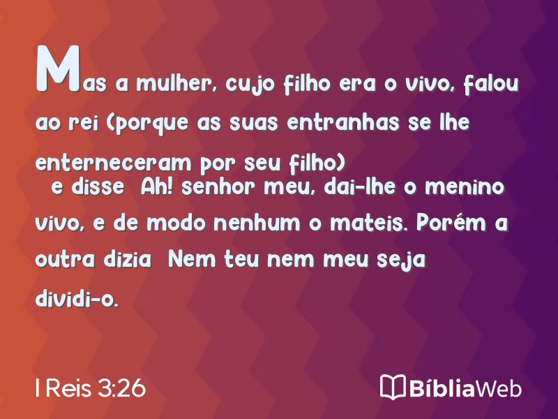 I Reis 3:26 em imagem para compartilhar