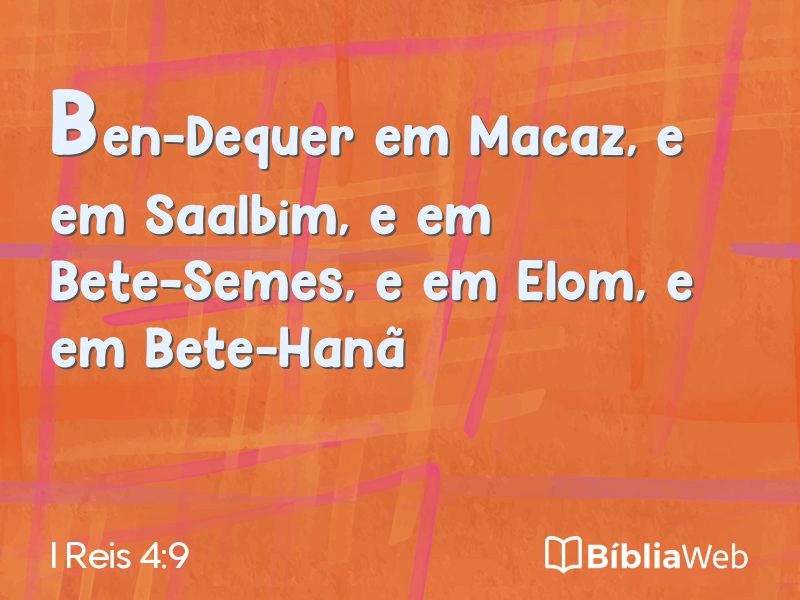 I Reis 4:9 em imagem para compartilhar