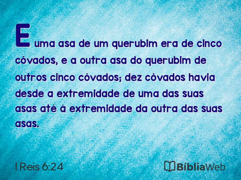 I Reis 6:24 em imagem para compartilhar