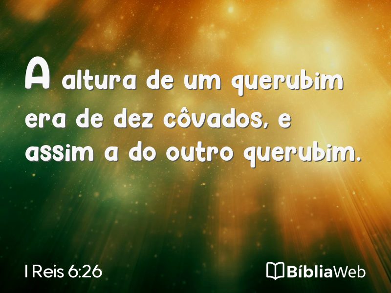 I Reis 6:26 em imagem para compartilhar