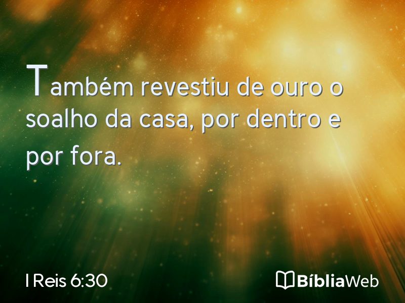 I Reis 6:30 em imagem para compartilhar