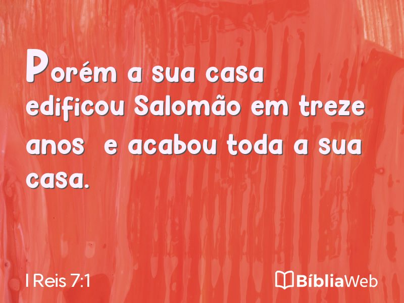 I Reis 7:1 em imagem para compartilhar