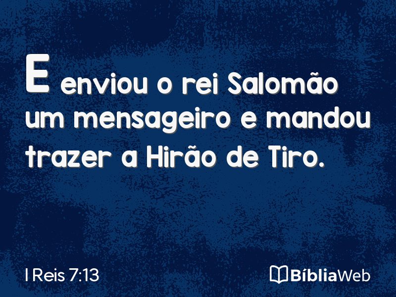 I Reis 7:13 em imagem para compartilhar