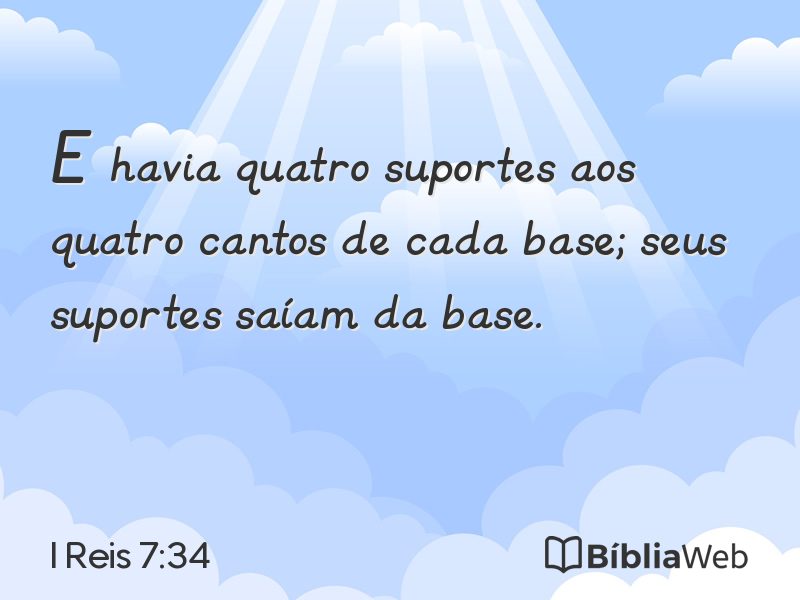 I Reis 7:34 em imagem para compartilhar