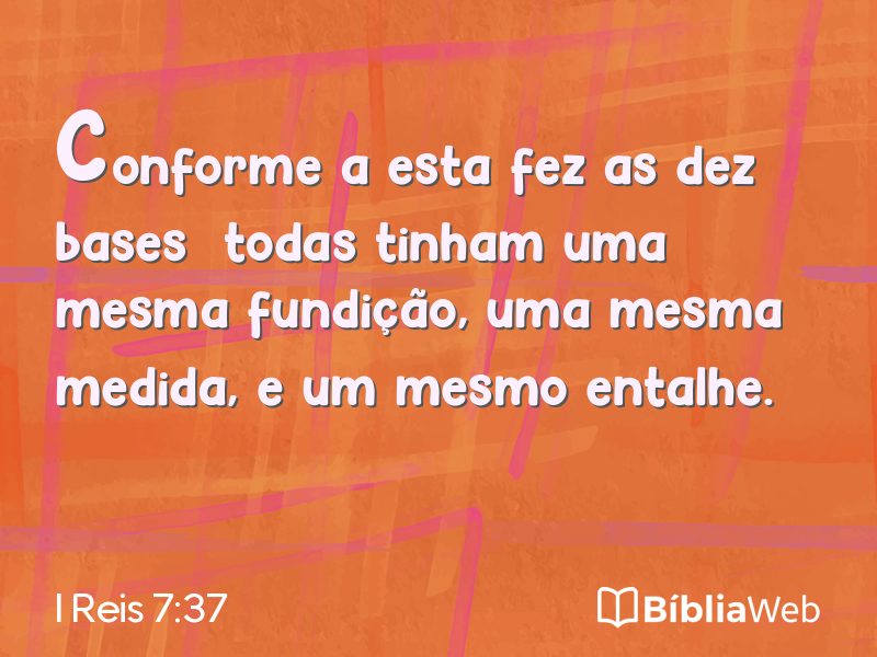 I Reis 7:37 em imagem para compartilhar