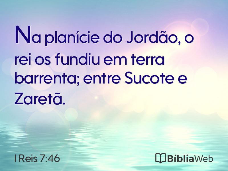 I Reis 7:46 em imagem para compartilhar
