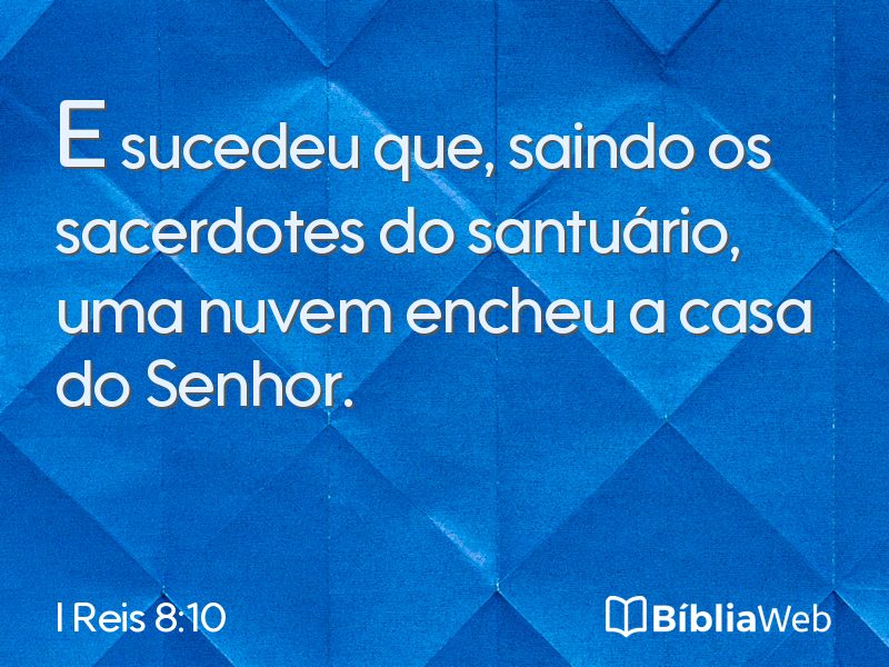 I Reis 8:10 em imagem para compartilhar