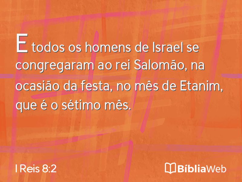 I Reis 8:2 em imagem para compartilhar