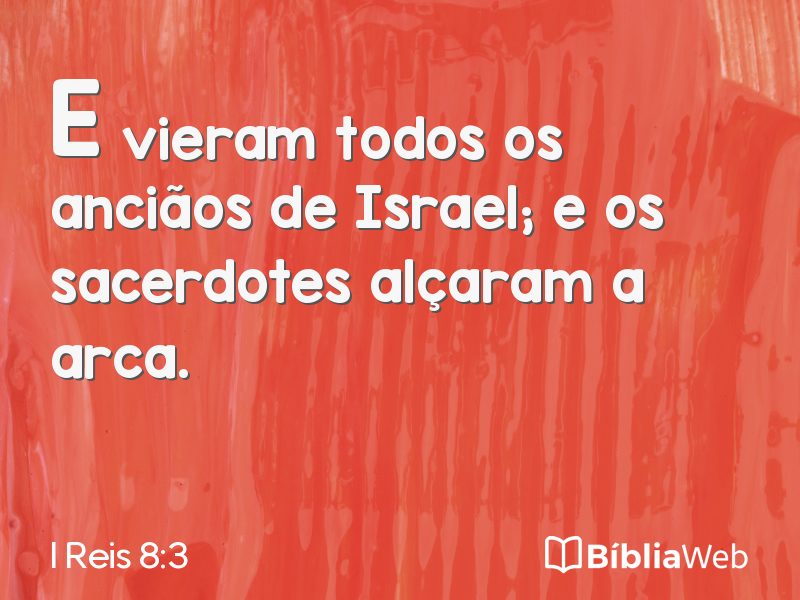 I Reis 8:3 em imagem para compartilhar