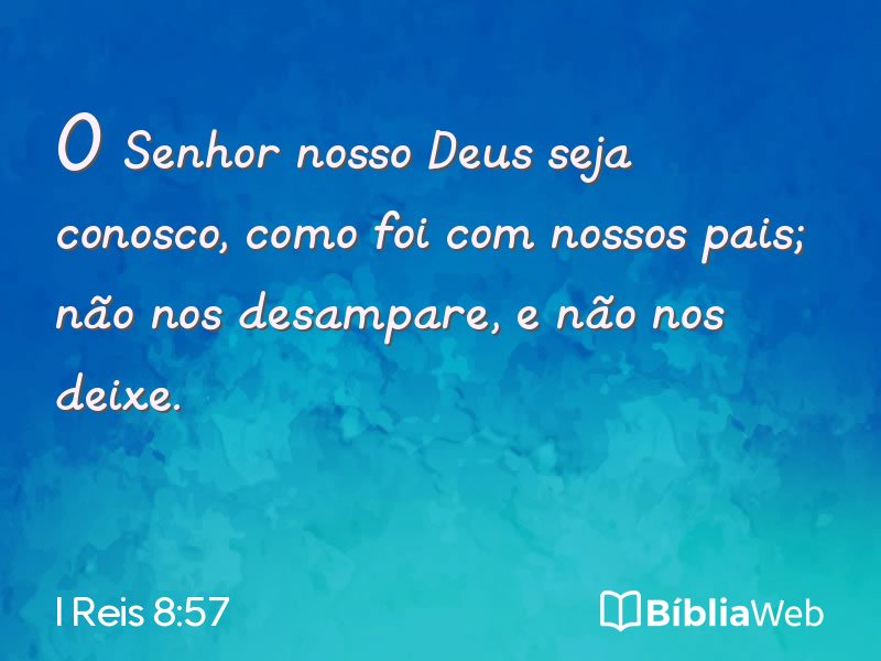 I Reis 8:57 em imagem para compartilhar