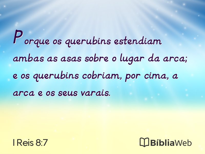 I Reis 8:7 em imagem para compartilhar