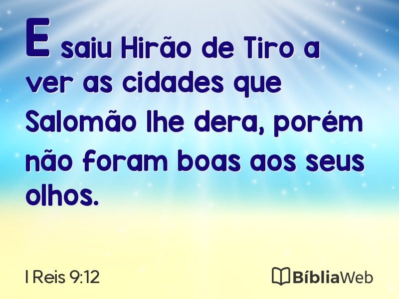 I Reis 9:12 em imagem para compartilhar