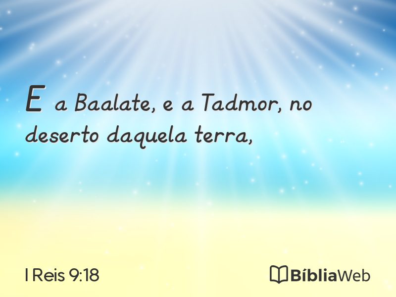 I Reis 9:18 em imagem para compartilhar