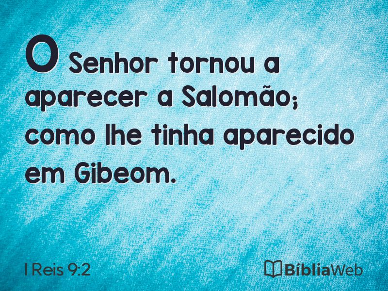 I Reis 9:2 em imagem para compartilhar