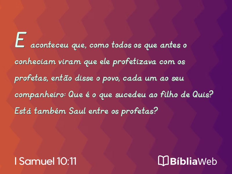 I Samuel 10:11 em imagem para compartilhar